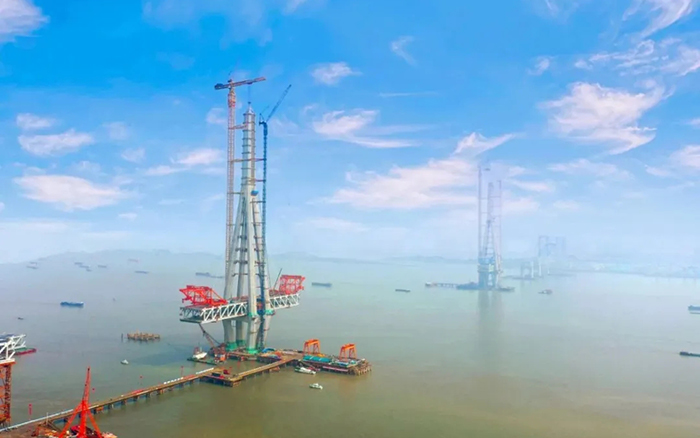 币游国际建设！世界最高桥塔常泰长江大桥主塔顺利封顶！