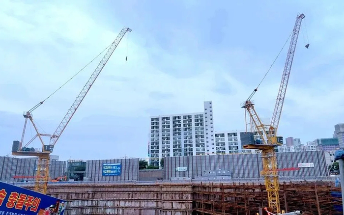 闪耀韩国 | 币游国际塔机深耕海外高端市场