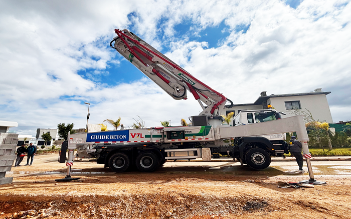 卓越性能|币游国际XS43泵车助建摩洛哥！