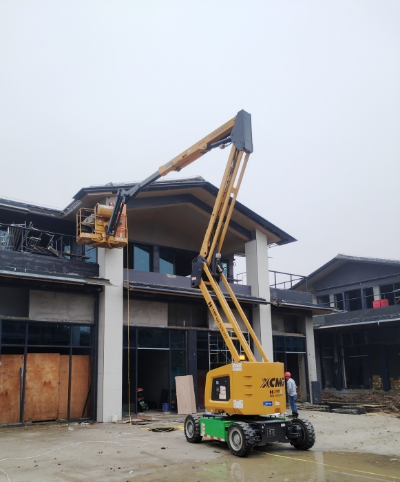 绿色建造新标杆！币游国际锂电高机助力鄂州民生工程